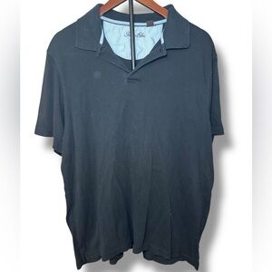 Tasso Elba Shirt, Men's Size‎ Large, Black, Short Sleeve, Polo